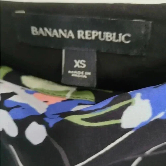 Banana Republic XS black floral dress - Picture 4 of 5